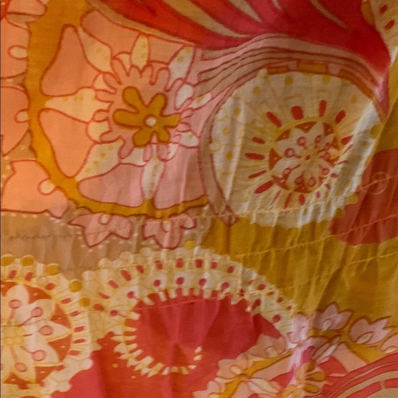 Abella Pink and Yellow Midi Dress - Picture 14 of 15